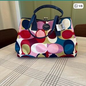 Coach Multicolor Sateen Women's Bag